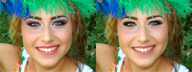 Makeup Before and After